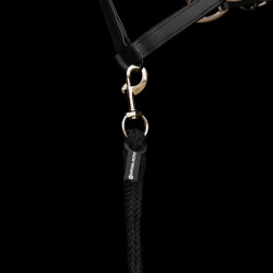 Longe de amarre Imperial Riding Classic con mosquetón simple Negro