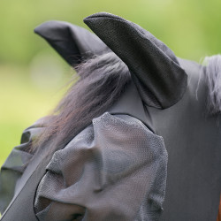 Máscara anti-moscas con nariz Imperial Riding Trail ride Negro