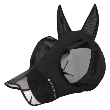 Máscara anti-moscas con nariz Imperial Riding Trail ride Negro