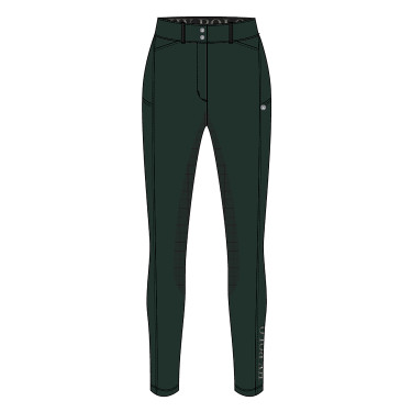 Pantalón de equitación HV Polo Cleo FullGrip Verde pato