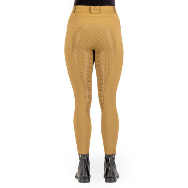 Pantalón de equitación HV Polo Favourite Sporty FullGrip Paja Marr&amp;amp;amp;oacute;n