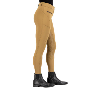 Pantalón de equitación HV Polo Favourite Sporty FullGrip Paja Marr&amp;amp;amp;oacute;n