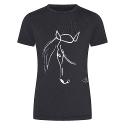 Camiseta HV Polo Wendy Niños Negro