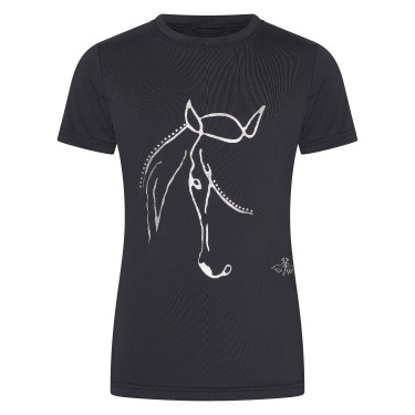Camiseta HV Polo Wendy Niños Negro