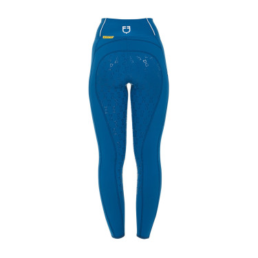 Leggings ajustados para mujer con grip completo Classic Equestro Azul coral