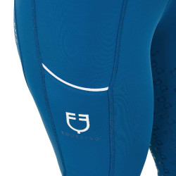 Leggings ajustados para mujer con grip completo Classic Equestro Azul coral