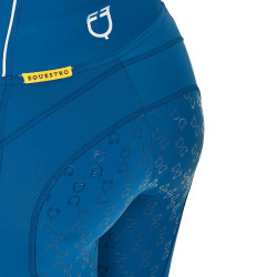 Leggings ajustados para mujer con grip completo Classic Equestro Azul coral