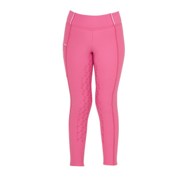 Leggings ajustados para niña con grip y logotipo Equestro Leggings ajustados para niña con grip y logotipo Equestro