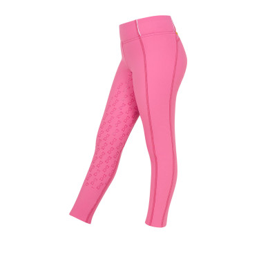 Leggings ajustados para niña con grip y logotipo Equestro Leggings ajustados para niña con grip y logotipo Equestro