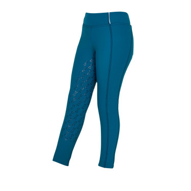 Leggings ajustados para niña con grip y logotipo Equestro Leggings ajustados para niña con grip y logotipo Equestro