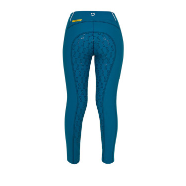 Leggings ajustados para niña con grip y logotipo Equestro Leggings ajustados para niña con grip y logotipo Equestro