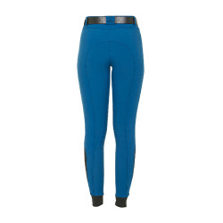 Pantalón ajustado con grip para mujer con logo Zenda Equestro Azul coral Pantalón ajustado con grip para mujer con logo Zenda Equestro Azul coral