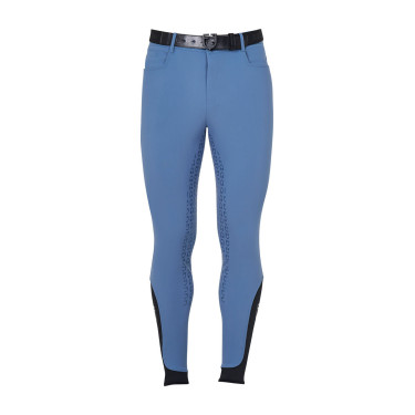 Pantalón ajustado con grip integral para hombre Aria Equestro Mar de Bering Azul