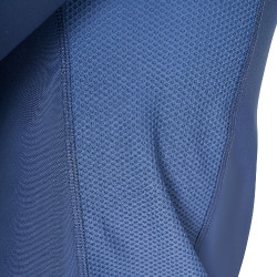 Polo de entrenamiento de manga larga para hombre corte ajustado Equestro Mar de Bering Azul Polo de entrenamiento de manga larga para hombre corte ajustado Equestro Mar de Bering Azul