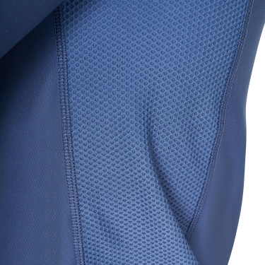 Polo de entrenamiento de manga larga para hombre corte ajustado Equestro Mar de Bering Azul Polo de entrenamiento de manga larga para hombre corte ajustado Equestro Mar de Bering Azul