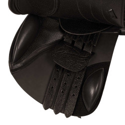 Silla de salto de cuero doble modelo Las Vegas Supreme Marrón oscuro