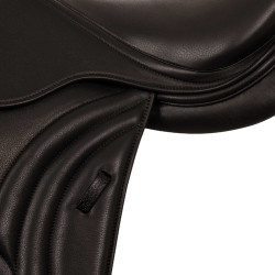 Silla de salto de cuero doble modelo Las Vegas Supreme Marrón oscuro