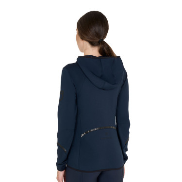 Sudadera técnica de mujer en jersey con cremallera Equestro Sudadera técnica de mujer en jersey con cremallera Equestro
