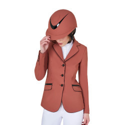 Chaqueta de concurso para mujer en tejido técnico elástico Equestro Secuoya Marr&amp;amp;amp;oacute;n