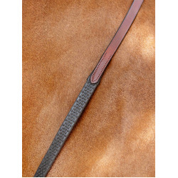 Riendas de goma blanda LeMieux Castaño / plateado