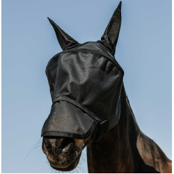 Máscara antimoscas anti-UV Equithème Protec Negro