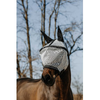 Máscara antimoscas anti-UV Equithème Protec Plateado Gris Máscara antimoscas anti-UV Equithème Protec Plateado Gris