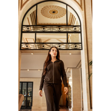 Jogging de punto Harcour Andrea Cacao Marrón