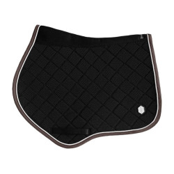 Alfombrilla de silla de montar Mesh terciopelo 3D ProConfort Dynamix Negro / marrón