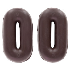 Tope de martingala Covalliero Marrón redondo