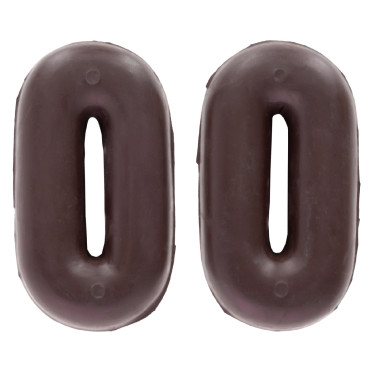 Tope de martingala Covalliero Marrón redondo