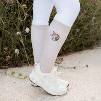 Calcetines Kentucky con Purpurina Unicornio Juego de 3 Blanco