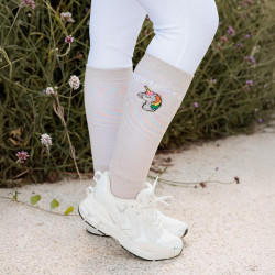 Calcetines Kentucky con Purpurina Unicornio Juego de 3 Blanco Calcetines Kentucky con Purpurina Unicornio Juego de 3 Blanco