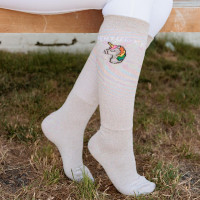 Calcetines Kentucky con Purpurina Unicornio Juego de 3 Blanco
