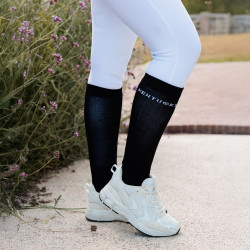 Calcetines Kentucky con lentejuelas Juego de 3 Negro