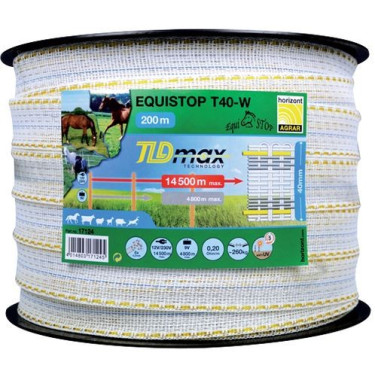 Cinta equiSTOP Horizont 200m Blanco