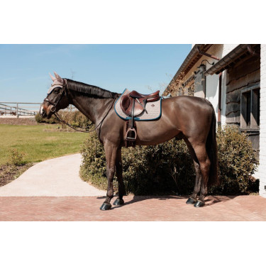 Manta de montar Kentucky Pata de Gallo Burdeos