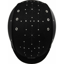 Casco Casco Apart Icónico Brillante negro cristales medianos