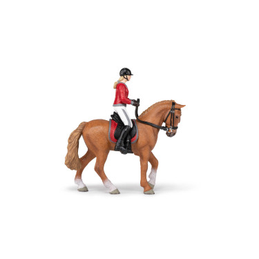 Caballo de paseo con su amazona Papo