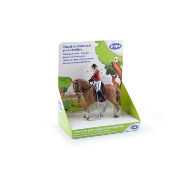 Caballo de paseo con su amazona Papo