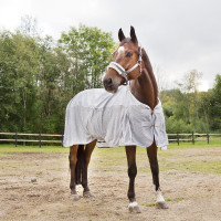 Manta impermeable antimoscas Horze Nevada Gris brillante Manta impermeable antimoscas Horze Nevada Gris brillante