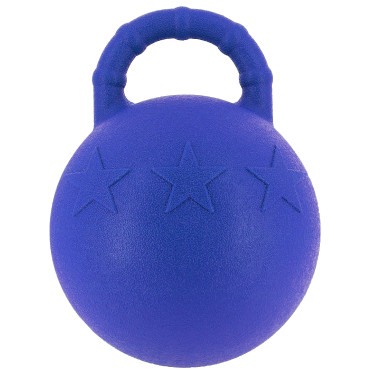 Pelota con asa para caballos Azul real