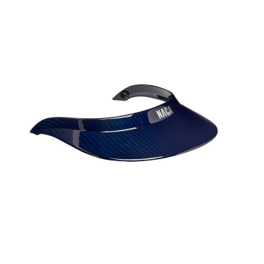 Visera para casco NACA XL Carbón azul brillante