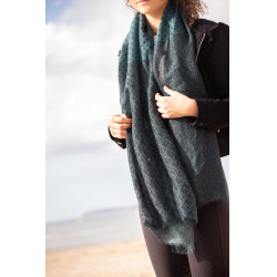 Estola Alix Penélope Negro / azul pato