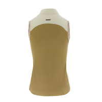 Camiseta Polo EQUITHÈME, sin mangas Crudo Beige