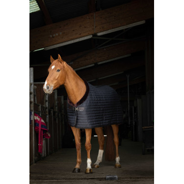 Manda de cuadra Equithème Teddy, forrada de borreguito sintético Negro / marrón
