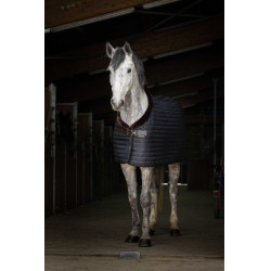 Manda de cuadra Equithème Teddy, forrada de borreguito sintético Negro / marrón Manda de cuadra Equithème Teddy, forrada de borreguito sintético Negro / marrón