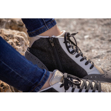 Zapatillas Jupiter High Top Pénélope Negro / Gris