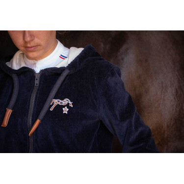 Sudadera con cremallera Emy Velvet Pénélope Sudadera con cremallera Emy Velvet Pénélope