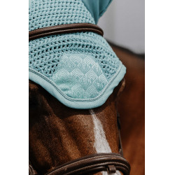 Bonete antimoscas Equithème Brocart Cielo azul