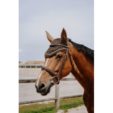 Bonete para moscas Equithème Hexalight Castaño Marrón Bonete para moscas Equithème Hexalight Castaño Marrón